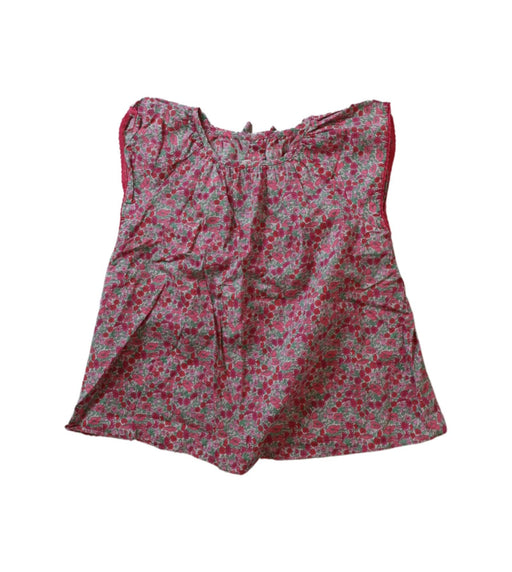 A Pink Sleeveless Tops from Jacadi in size 3T for girl. (Front View)