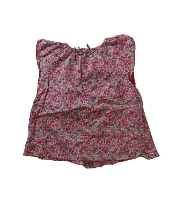 A Pink Sleeveless Tops from Jacadi in size 3T for girl. (Back View)