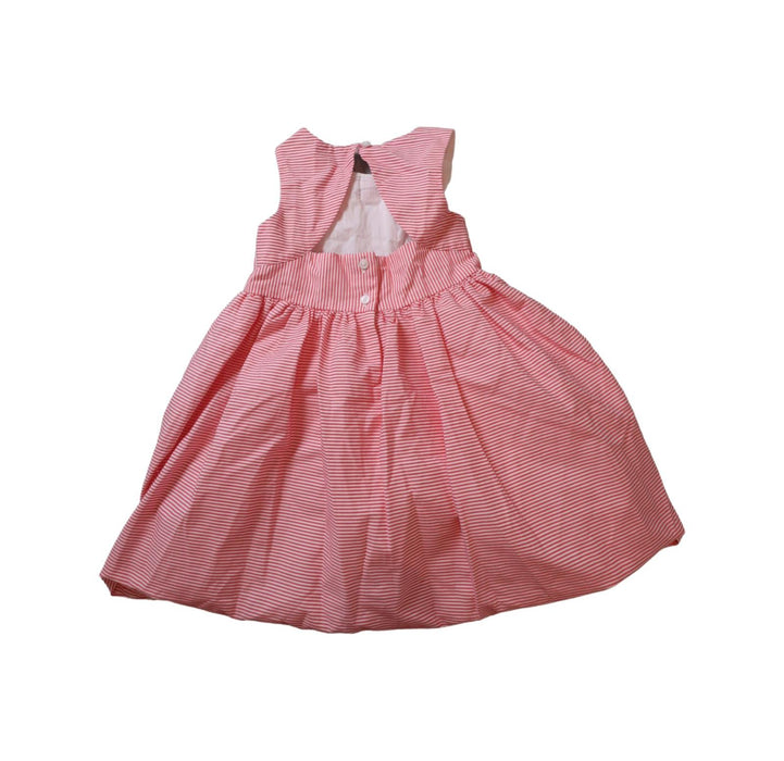 A Pink Sleeveless Dresses from Janie & Jack in size 2T for girl. (Back View)