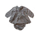 A Grey Dress Sets from Dona Carmen in size 3T for girl. (Front View)