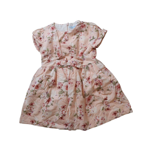 A Pink Short Sleeve Dresses from Mayoral in size 4T for girl. (Front View)