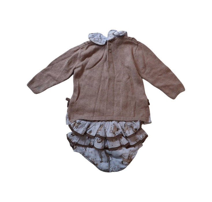 A Brown Shorts Sets from Tutto Piccolo in size 12-18M for girl. (Back View)