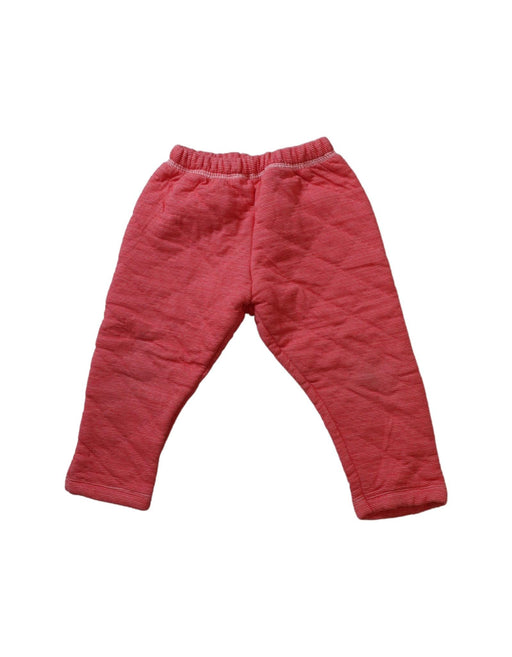 A Red Casual Pants from Petit Bateau in size 12-18M for girl. (Front View)