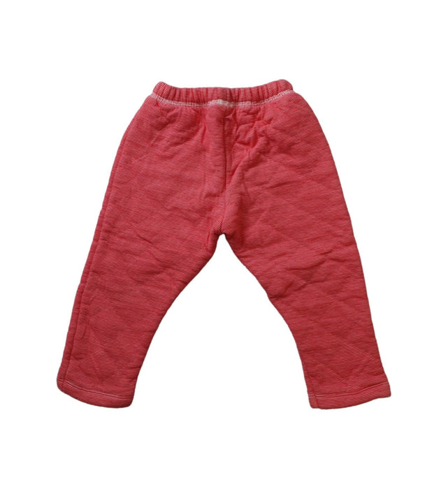 A Red Casual Pants from Petit Bateau in size 12-18M for girl. (Back View)