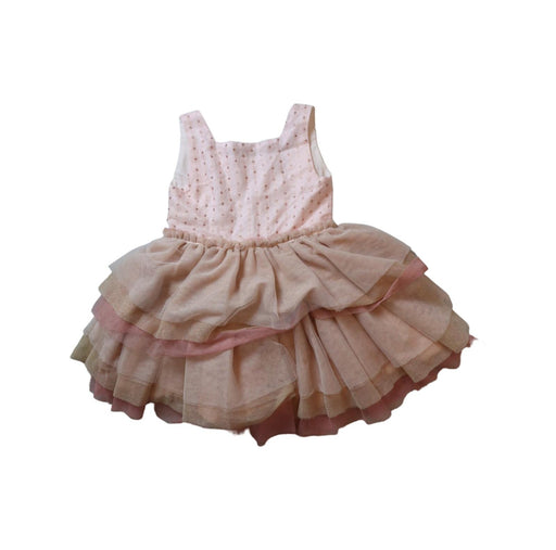 A Pink Sleeveless Dresses from Nueces in size 4T for girl. (Front View)