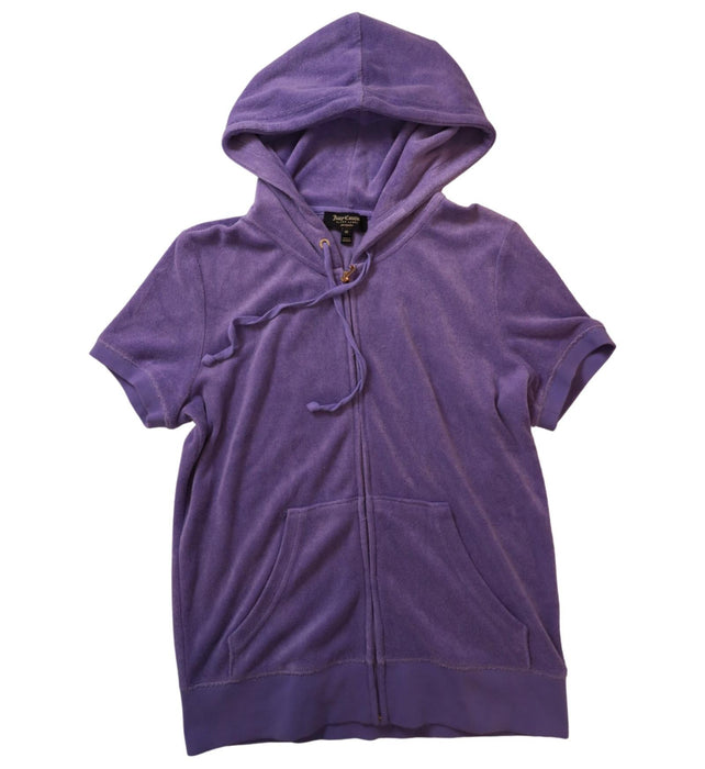 A Purple Lightweight Jackets from Juicy Couture in size 14Y for girl. (Front View)