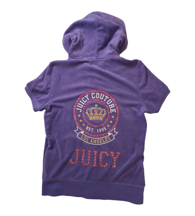 A Purple Lightweight Jackets from Juicy Couture in size 14Y for girl. (Back View)