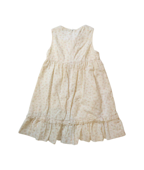 A Yellow Sleeveless Dresses from Nicholas & Bears in size 4T for girl. (Back View)