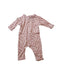 A Pink Long Sleeve Jumpsuits from Huxbaby in size 0-3M for girl. (Back View)