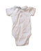 A White Short Sleeve Bodysuits from Jacadi in size 3-6M for girl. (Back View)