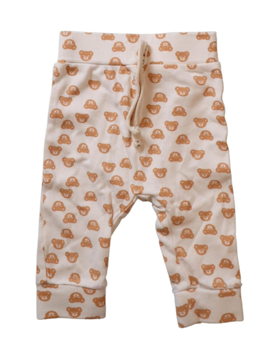 A Beige Sweatpants from Huxbaby in size 0-3M for girl. (Front View)