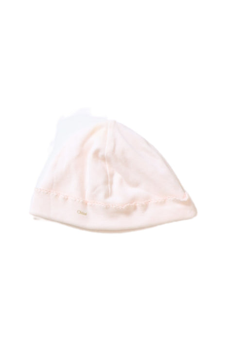 A Pink Beanies from Chloe in size 6-12M for girl. (Front View)