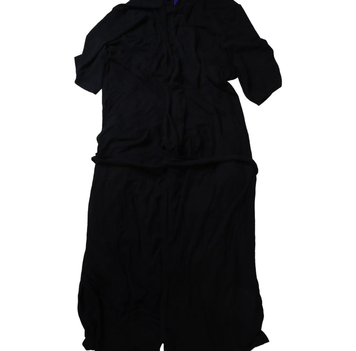 A Black Short Sleeve Tops from Seraphine in size L for maternity. (Front View)