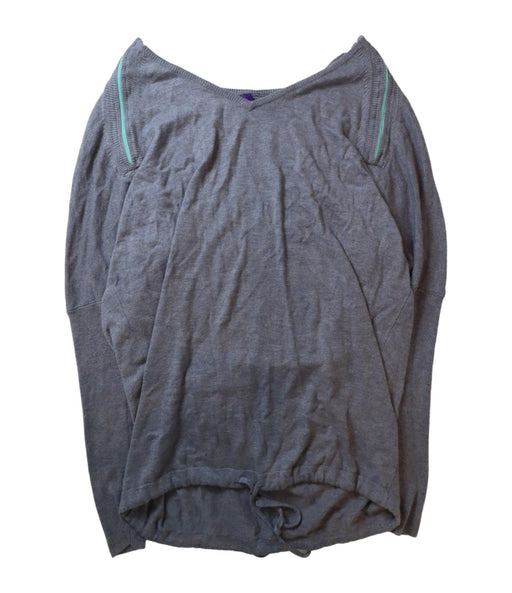 A Grey Knit Sweaters from Seraphine in size M for maternity. (Front View)