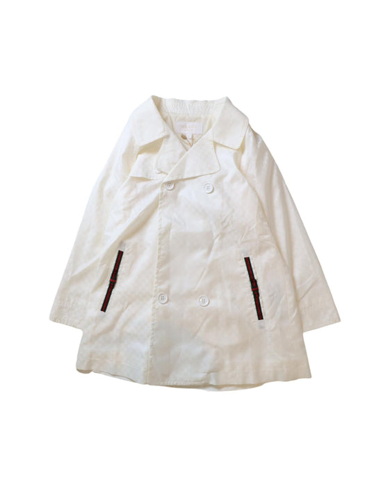 A White Coats from Gucci in size 18-24M for girl. (Front View)
