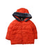 A Orange Puffer/Quilted Jackets from Petit Bateau in size 18-24M for boy. (Front View)