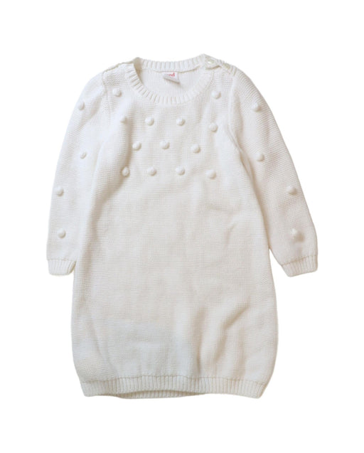 A White Sweater Dresses from Seed in size 12-18M for girl. (Front View)