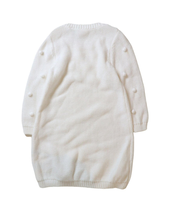 A White Sweater Dresses from Seed in size 12-18M for girl. (Back View)