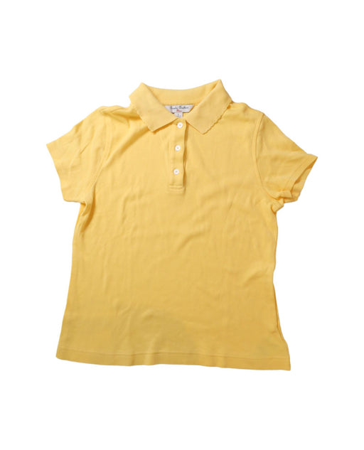 A Yellow Short Sleeve Polos from Brooks Brothers in size 10Y for girl. (Front View)