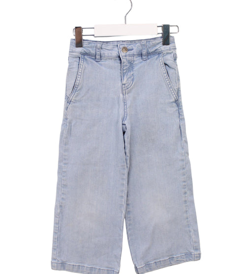 A Blue Jeans from Petit Bateau in size 5T for girl. (Front View)