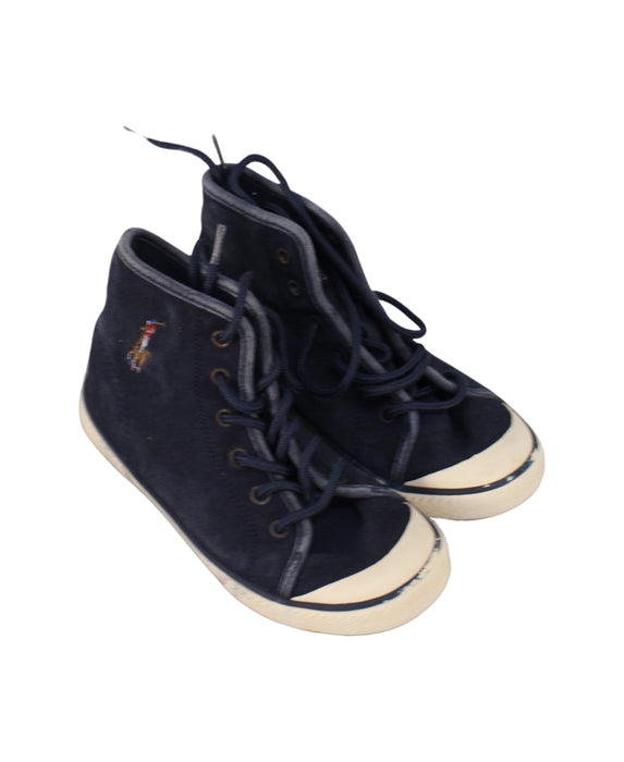 A Navy Sneakers from Polo Ralph Lauren in size 6T for boy. (Front View)