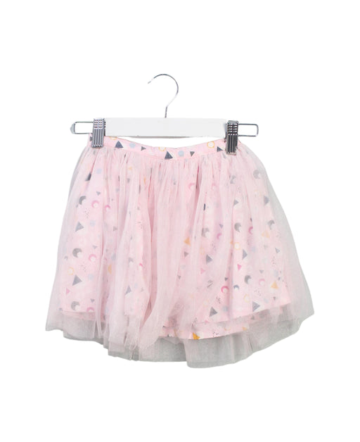 A Pink Short Skirts from Velveteen in size 5T for girl. (Front View)