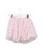 A Pink Short Skirts from Velveteen in size 5T for girl. (Front View)