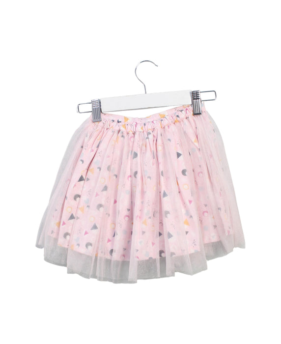 A Pink Short Skirts from Velveteen in size 5T for girl. (Back View)