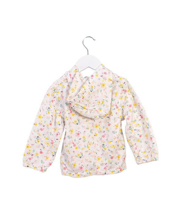 A White Lightweight Jackets from Petit Bateau in size 18-24M for girl. (Back View)