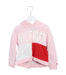 A Pink Hooded Sweatshirts from Tommy Hilfiger in size 4T for girl. (Front View)