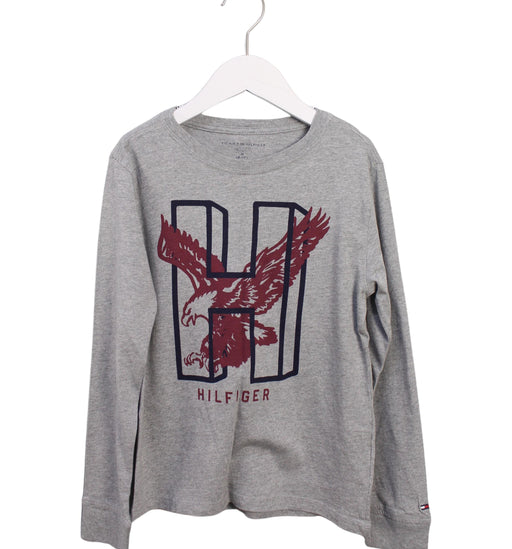 A Grey Crewneck Sweatshirts from Tommy Hilfiger in size 8Y for boy. (Front View)