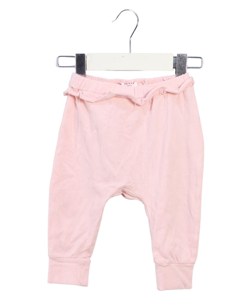 A Pink Casual Pants from Seed in size 3-6M for girl. (Front View)