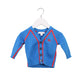 A Blue Cardigans from Burberry in size 3-6M for boy. (Front View)