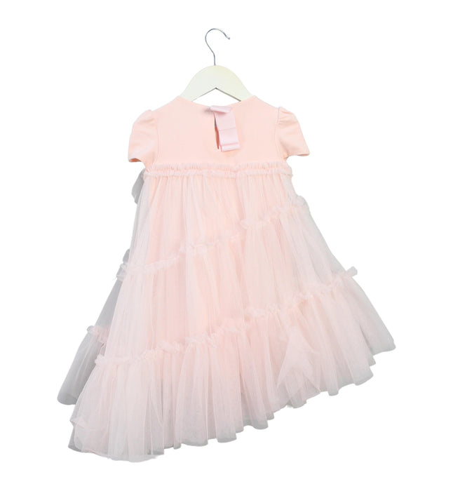 A White Short Sleeve Dresses from Nicholas & Bears in size 2T for girl. (Back View)