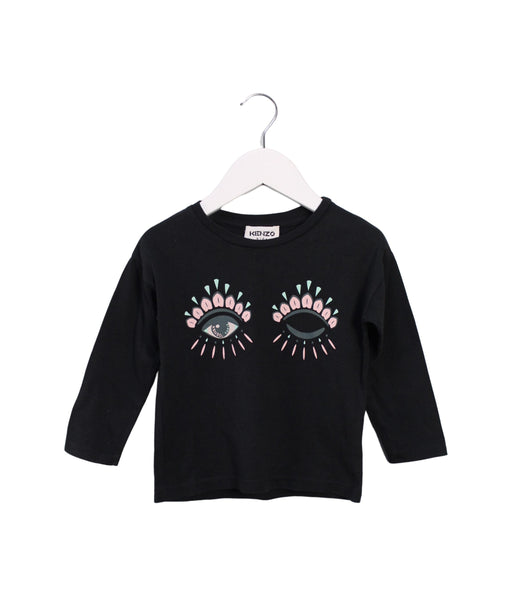 A Black Long Sleeve Tops from Kenzo in size 2T for boy. (Front View)