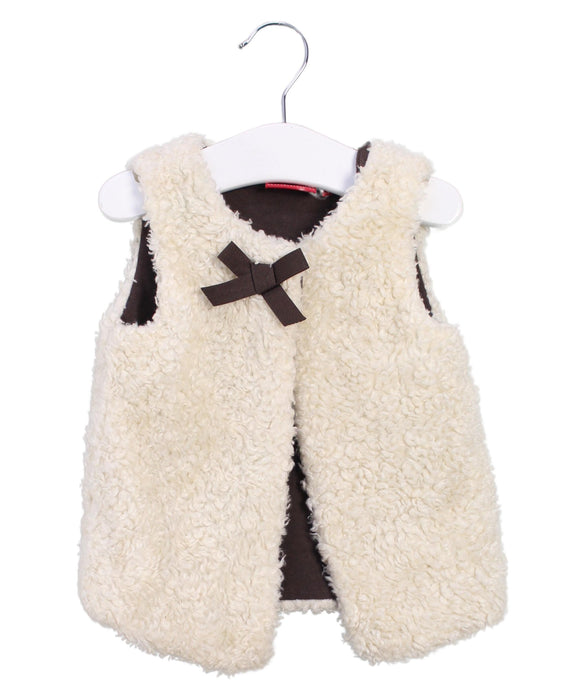 A White Dress Up Vests from Sprout in size 18-24M for girl. (Front View)