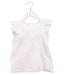 A White Sleeveless Tops from Jacadi in size 6T for girl. (Front View)