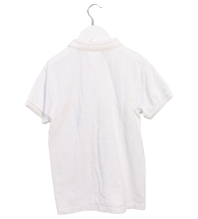 A White Short Sleeve Polos from Jacadi in size 10Y for boy. (Back View)