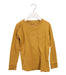 A Yellow Long Sleeve Tops from Crewcuts in size 4T for boy. (Front View)