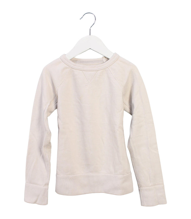 A White Crewneck Sweatshirts from Crewcuts in size 4T for boy. (Front View)