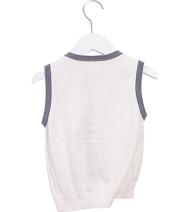 A White Sweater Vests from Armani in size 4T for neutral. (Back View)