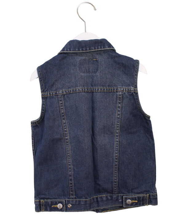 A Blue Vests from Levi's in size 5T for girl. (Back View)