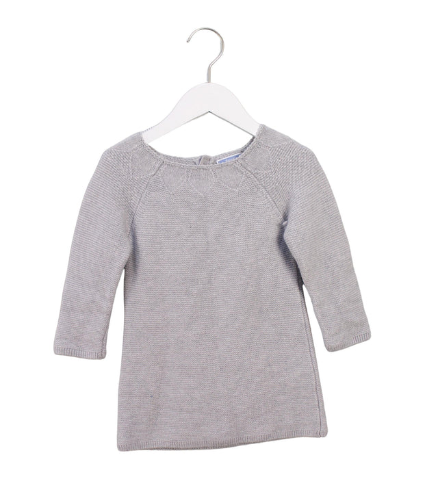 A Grey Long Sleeve Tops from Jacadi in size 2T for girl. (Front View)