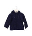 A Black Rain Jackets from Burberry in size 2T for boy. (Front View)