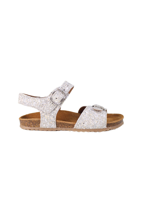 A Silver Sandals from PèPè in size 4T for girl. (Back View)