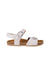 A Silver Sandals from PèPè in size 4T for girl. (Back View)