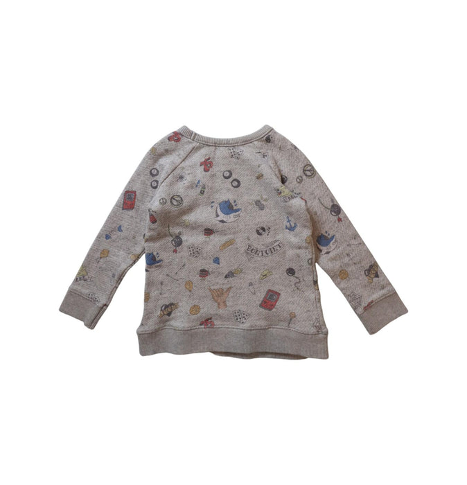 A Grey Crewneck Sweatshirts from Bonpoint in size 2T for boy. (Back View)