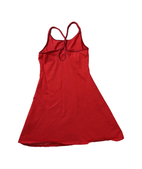 A Red Sleeveless Dresses from Shanghai Tang in size 4T for girl. (Back View)