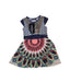A Blue Short Sleeve Dresses from Desigual in size 5T for girl. (Front View)