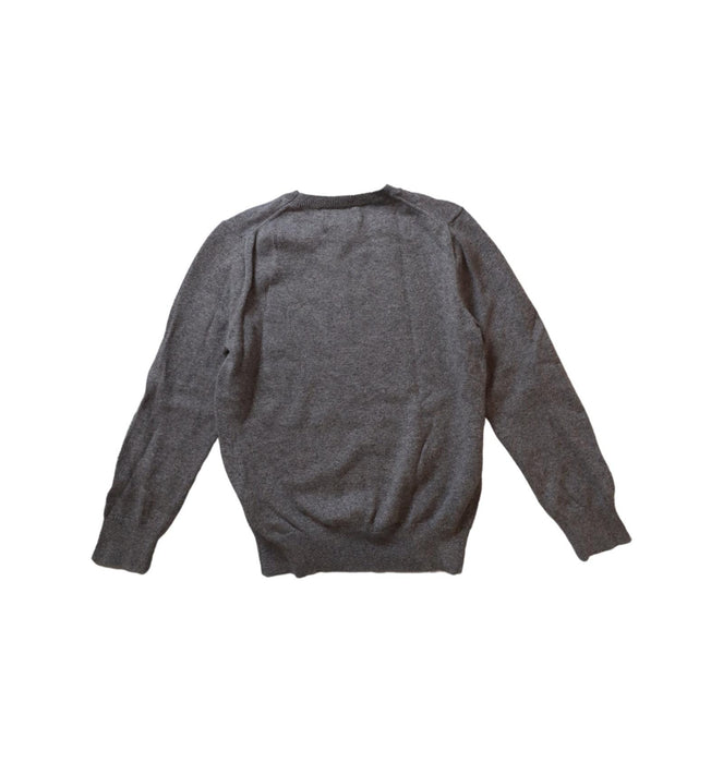 A Grey Crewneck Sweatshirts from Polo Ralph Lauren in size 7Y for boy. (Back View)